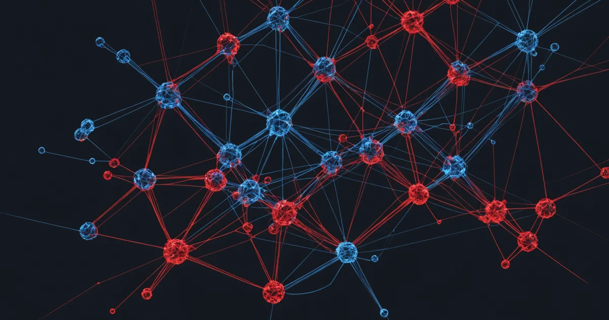 Abstract visualization of cascading failure propagation across distributed system nodes
